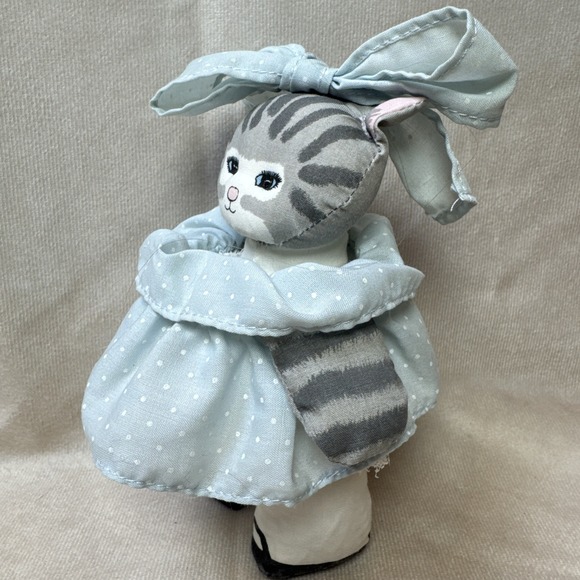 Vintage 1988 Applause 6.25" Dolly Cat by Dustyn Shear Woodland Hills Collectible - Picture 2 of 11